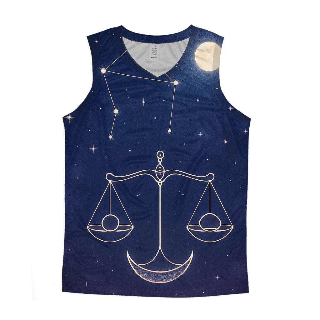 Venus Ruled Libra Moonlit Equinox Scales personalized athletic tanks