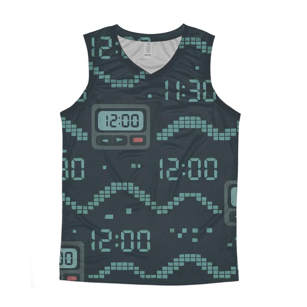 Pager Code Pixel Waves stylish racerback tanks