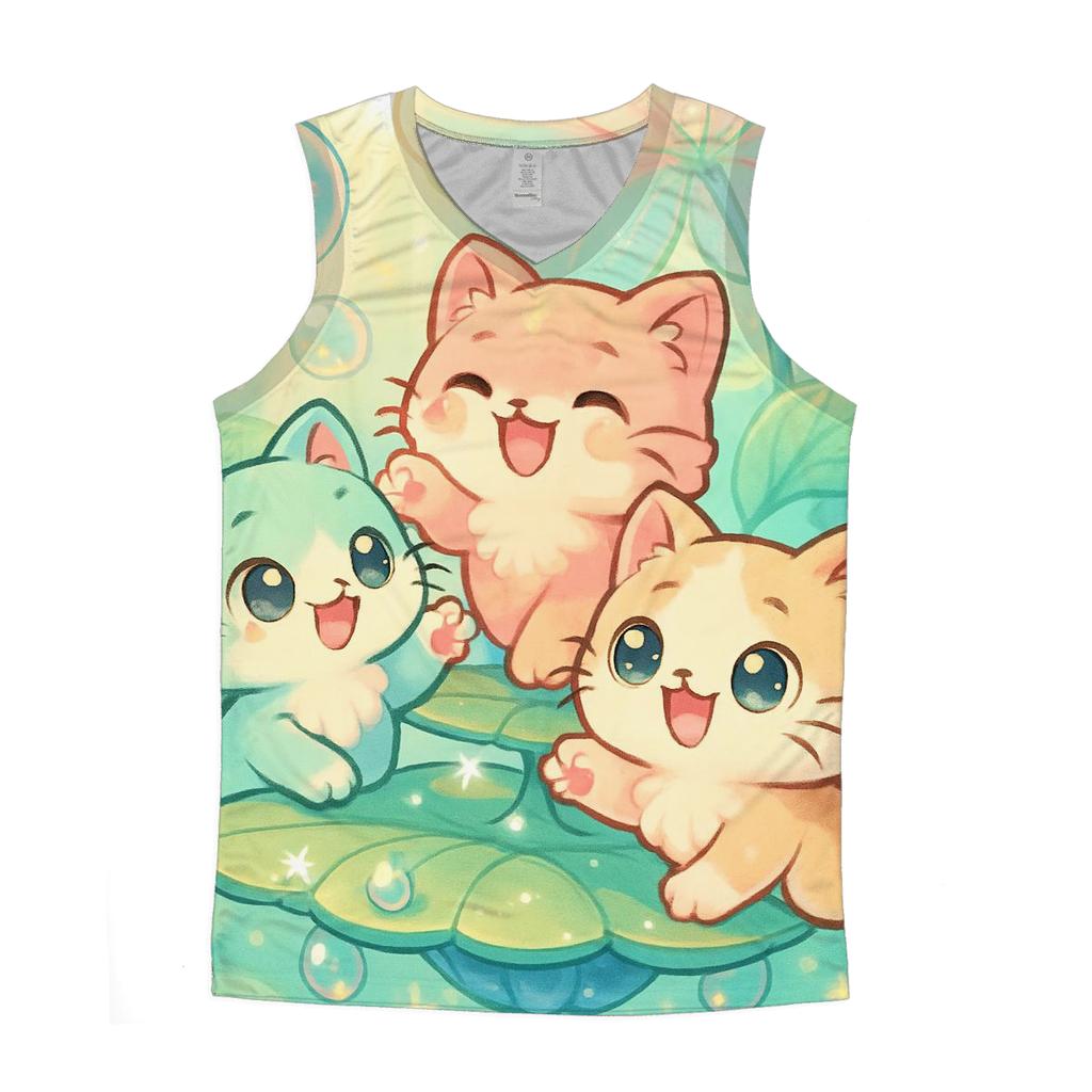 Sky Garden Kitten Carousel sports performance tank tops