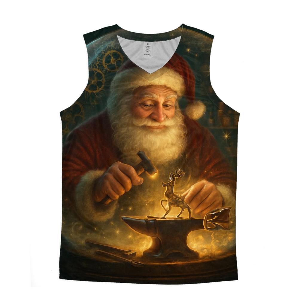 Clockwork Workshop Santa In A Snow Globe Forge casual summer tank tops