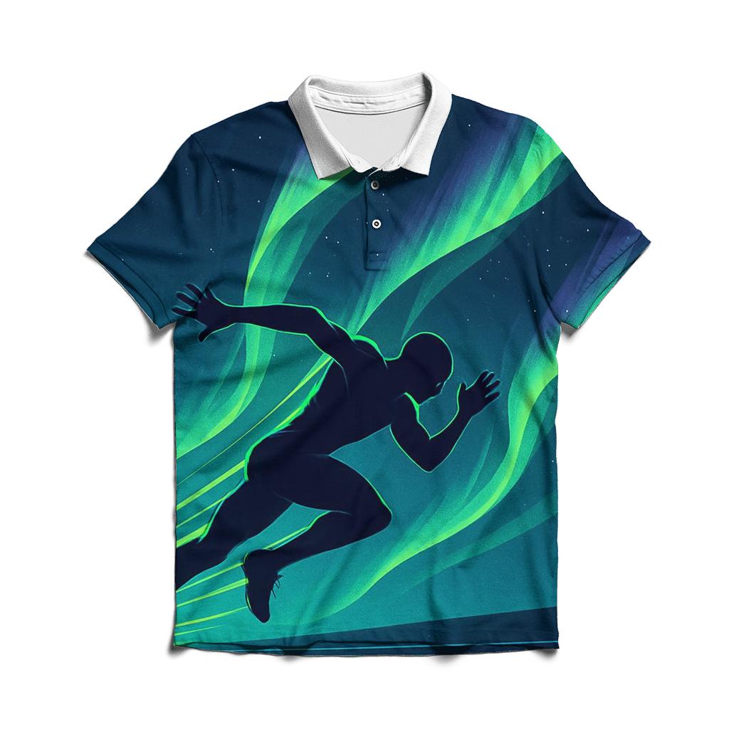 Aurora Sprint Track Poster designer slim fit polos