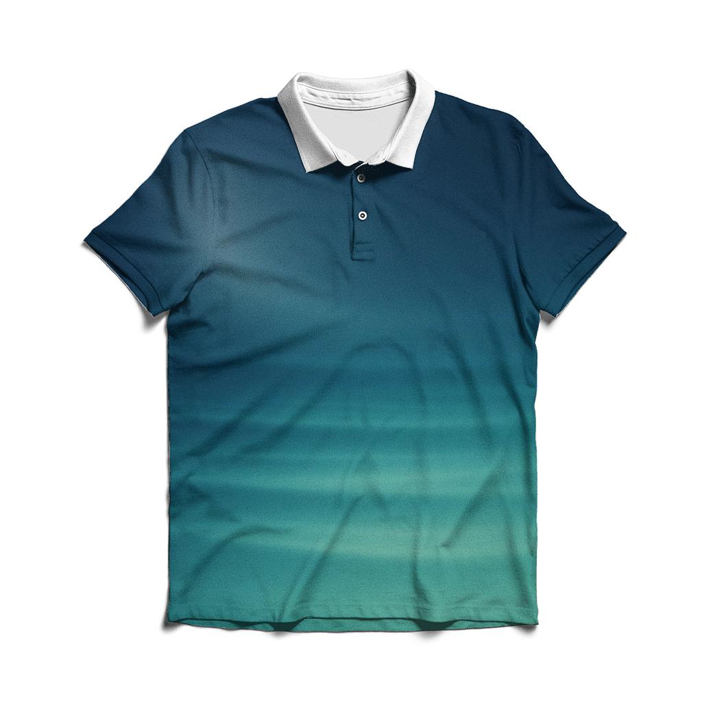 Moonlit Lagoon Drift premium cotton polo shirts