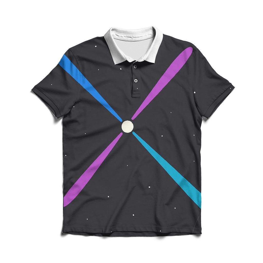 Pulsar Jet Lattice Tapestry personalized polo shirts
