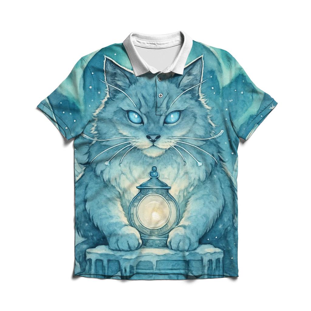 Glacier Lantern Cat Guardian stylish collar polo tees