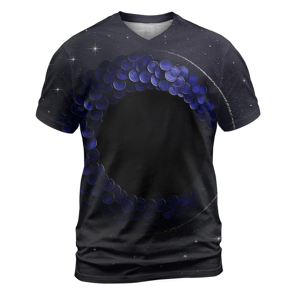 Sequin Eclipse Lattice creative print fashion shirts