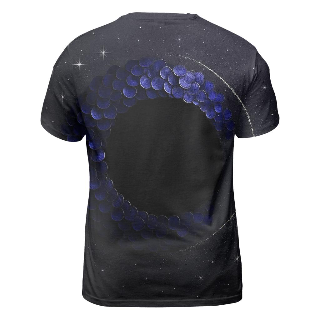 Sequin Eclipse Lattice creative print fashion shirts