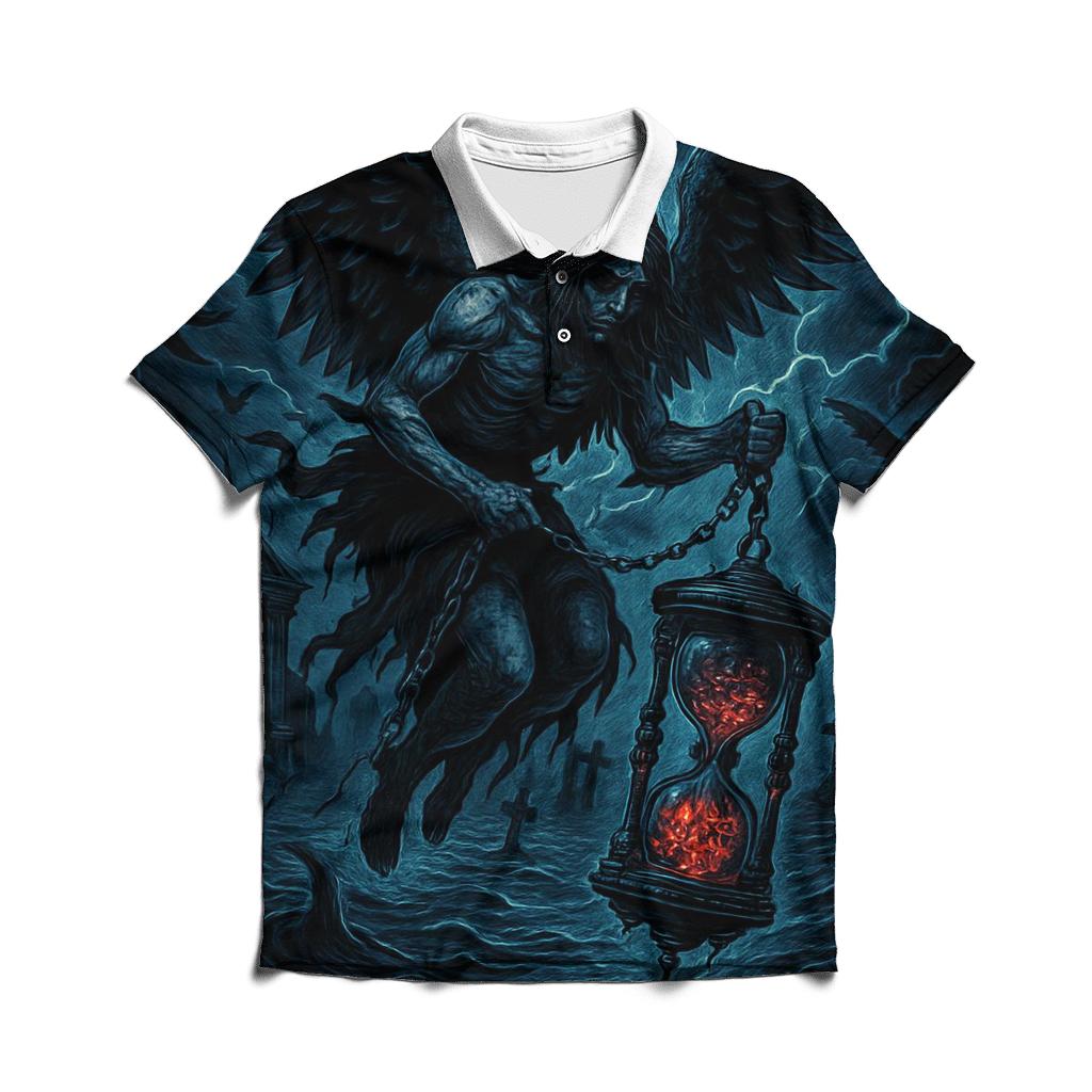 Seraph Of The Black Tide stylish collar polo tees