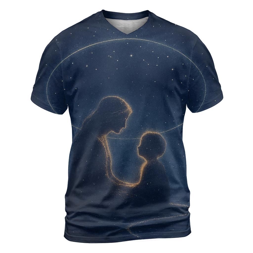 The Quiet Orbit Of Her Love custom all-over print shirts