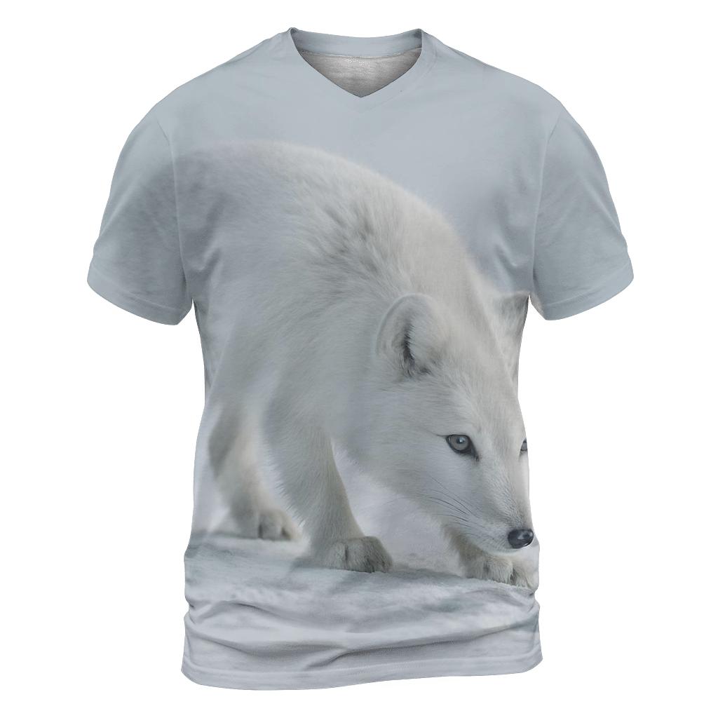 Frostline Forage Arctic Fox creative print fashion shirts