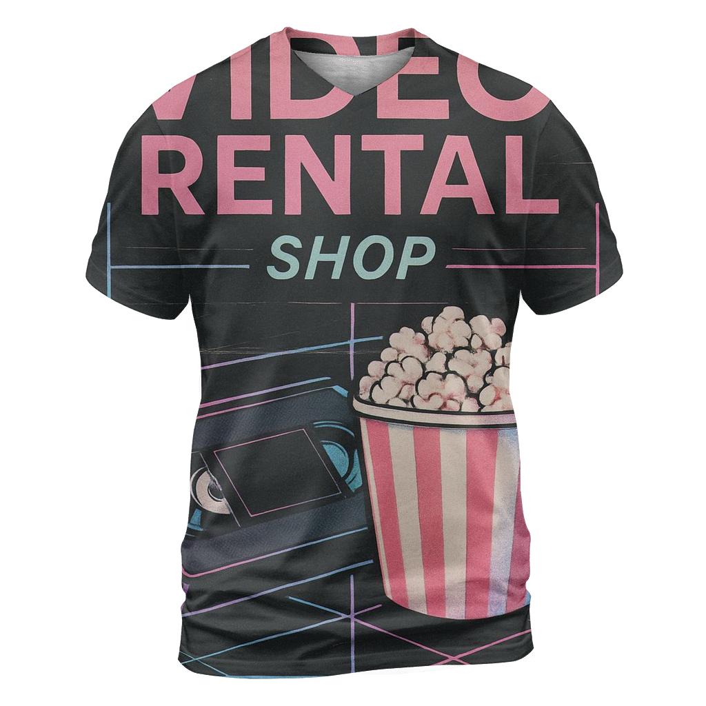 Eighties Video Rental Weekend Poster personalized full print shirts