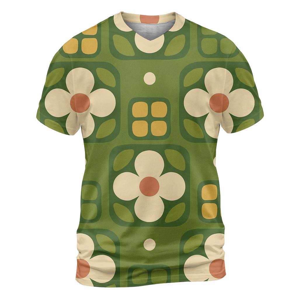 Groovy Kitchen Tile Bloom custom all-over print shirts
