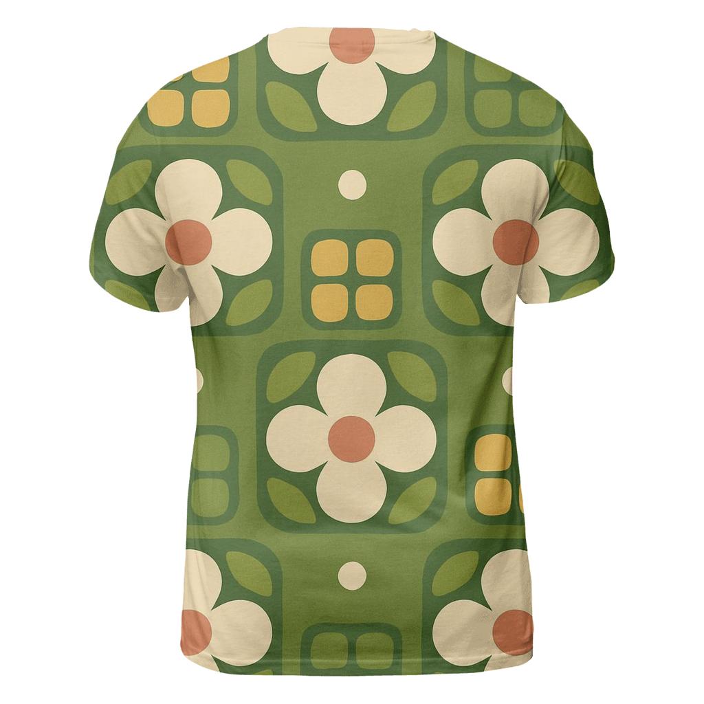 Groovy Kitchen Tile Bloom custom all-over print shirts