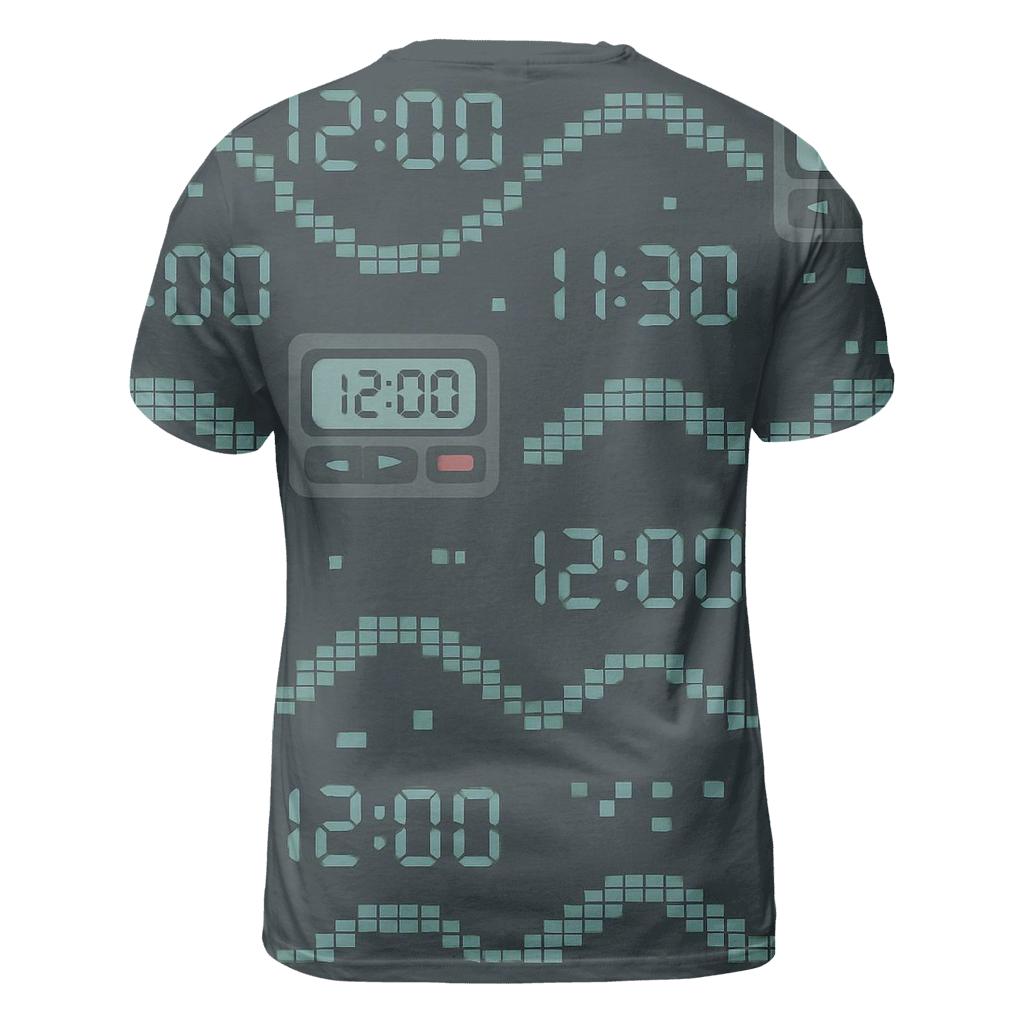 Pager Code Pixel Waves trendy printed shirt styles