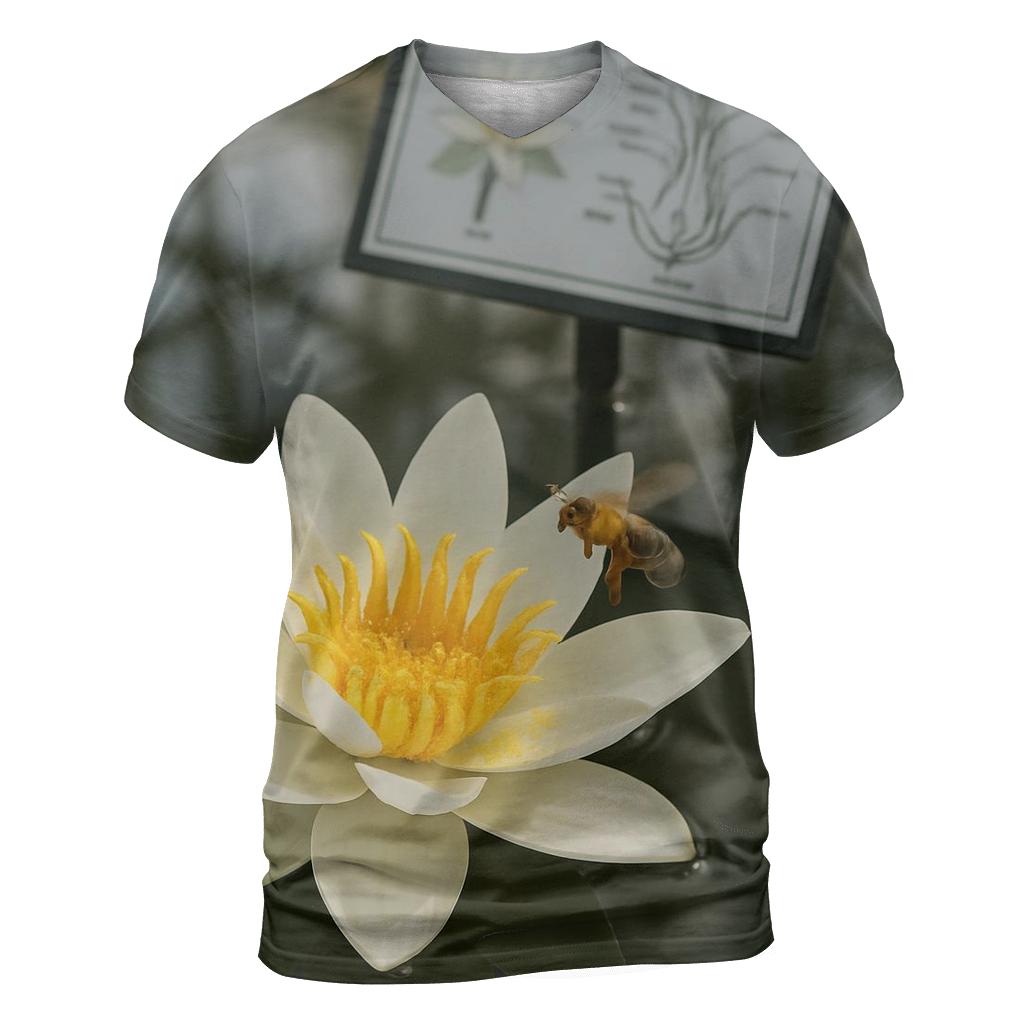 Water Lily Pollination Study In A Botanical Conservatory personalized full print shirts