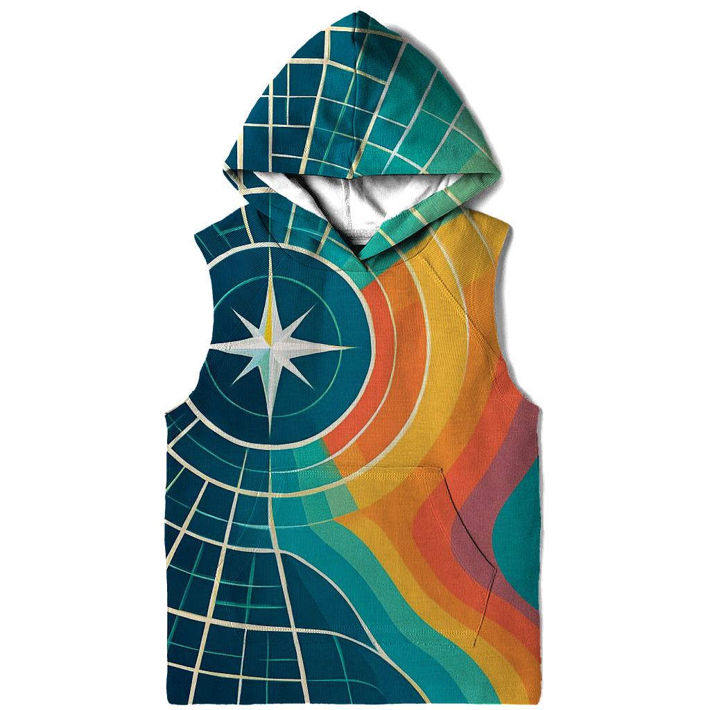 Prismatic City Map Mirage graphic hoodies