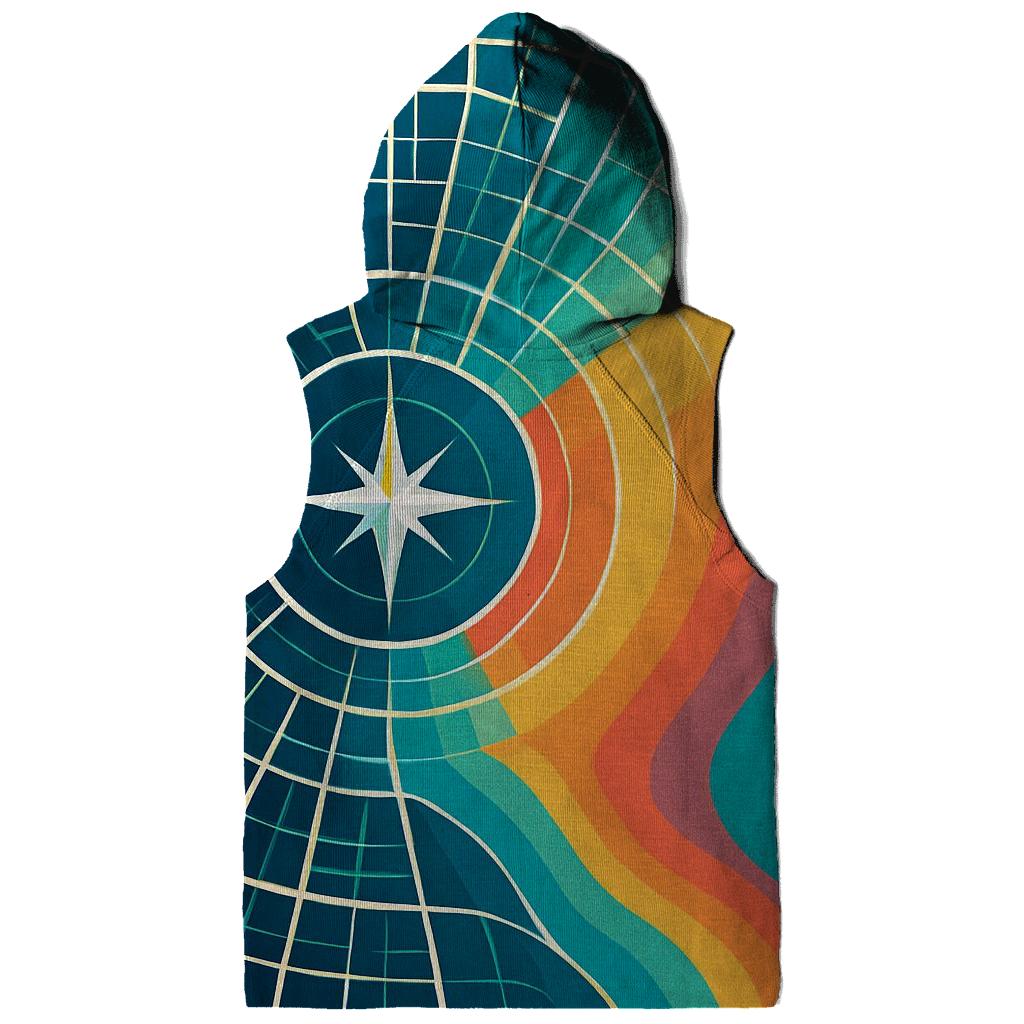 Prismatic City Map Mirage graphic hoodies