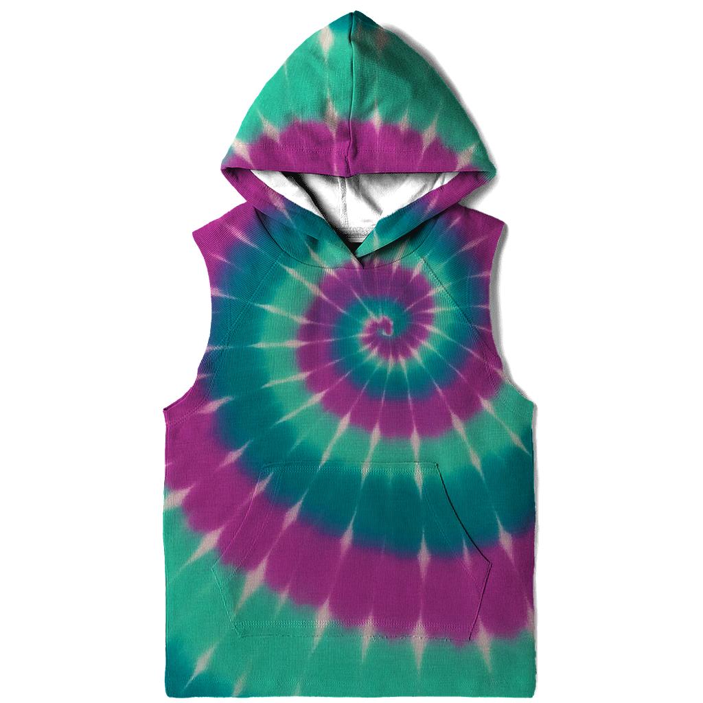 Aurora Spiral Overdye Whirlpool lightweight hoodies