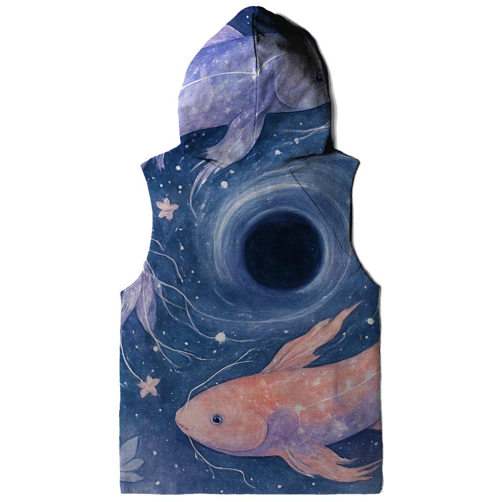 Celestial Koi Black Hole Garden graphic hoodies