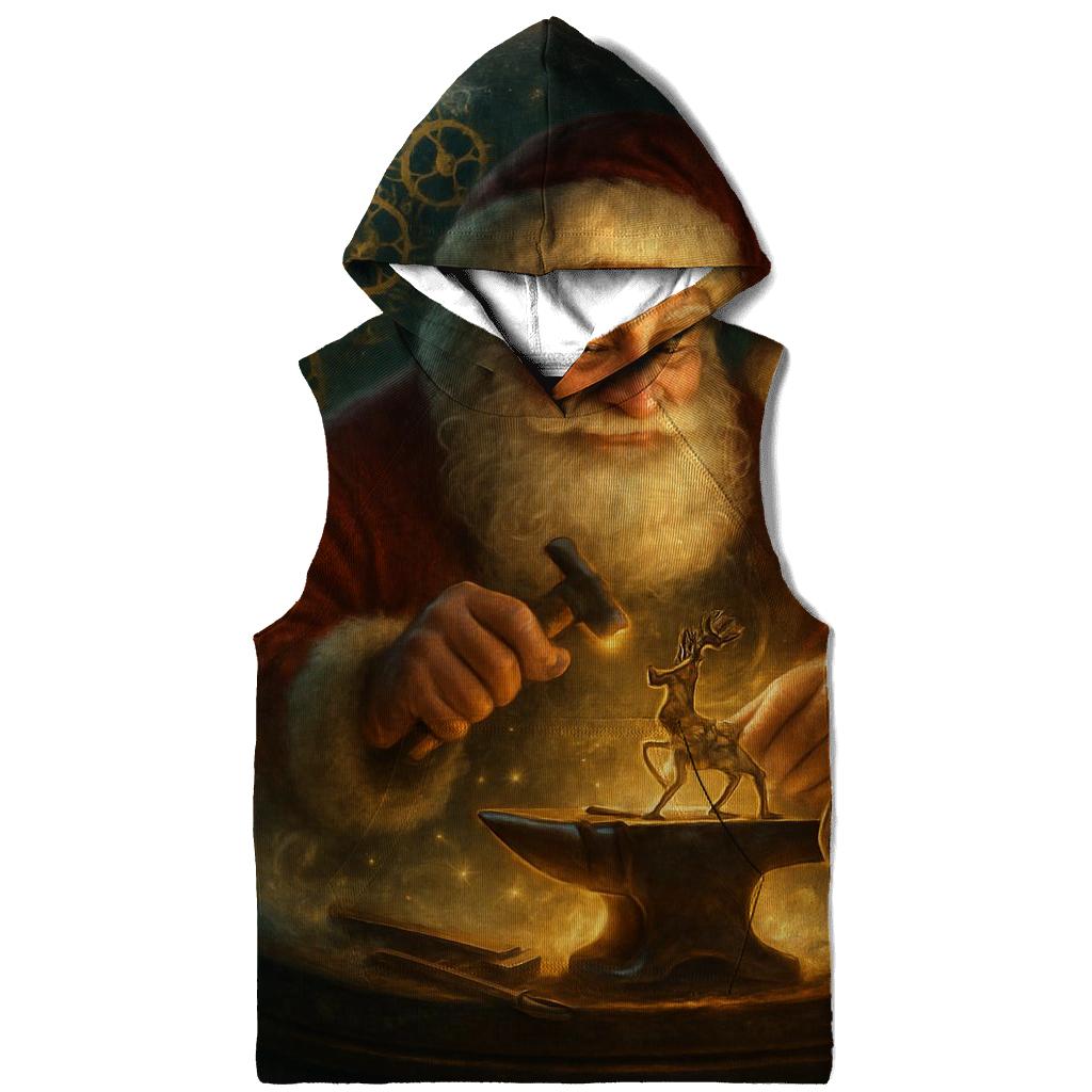 Clockwork Workshop Santa In A Snow Globe Forge hoodie designs
