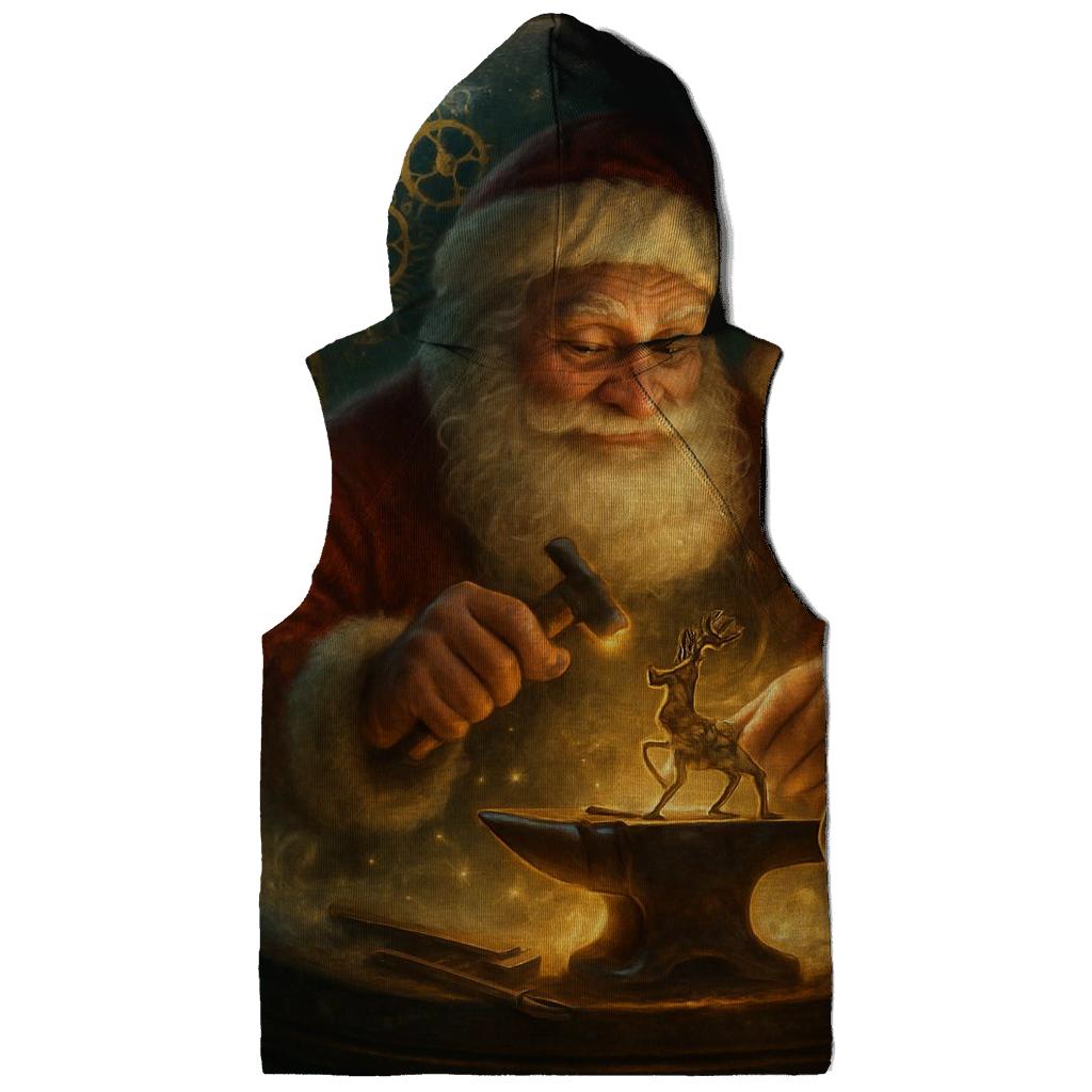 Clockwork Workshop Santa In A Snow Globe Forge hoodie designs