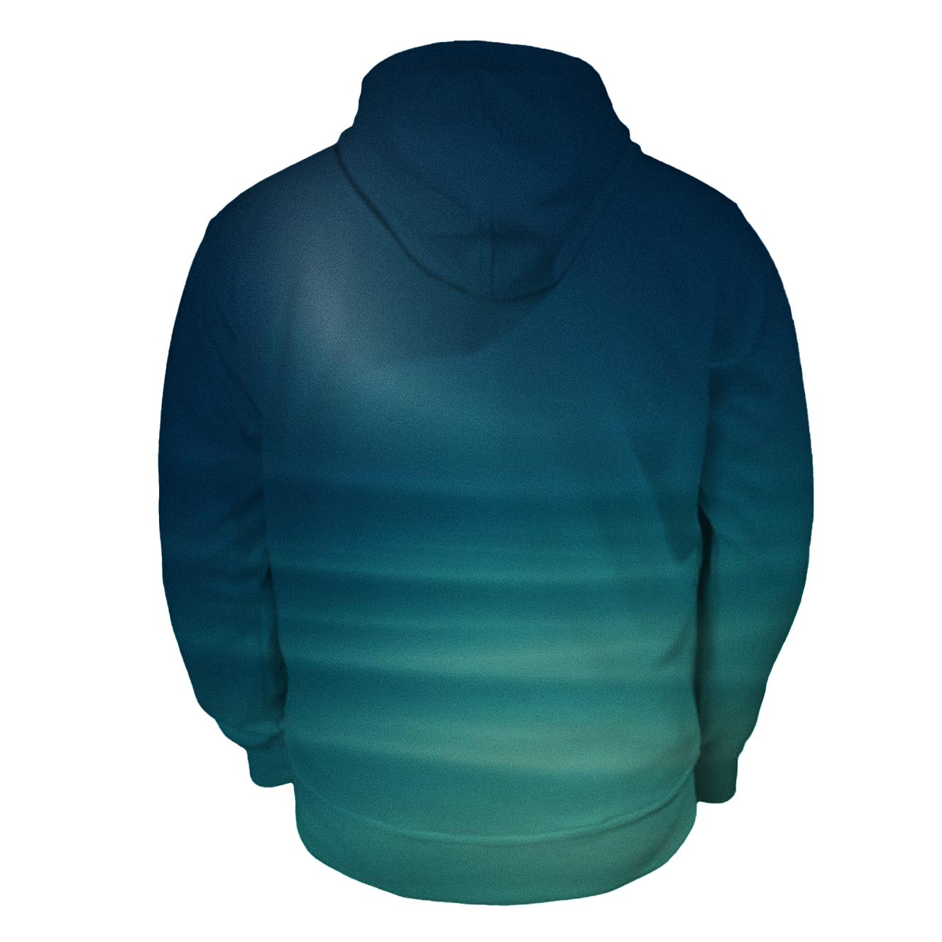 Moonlit Lagoon Drift graphic hoodies