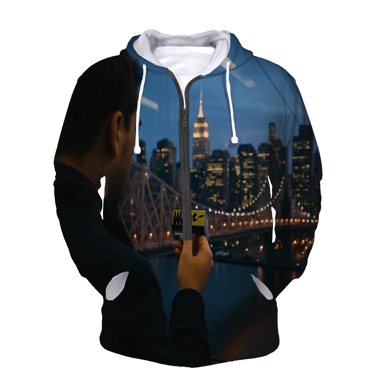 Blue Hour Tram Window Over Midtown hoodie styles