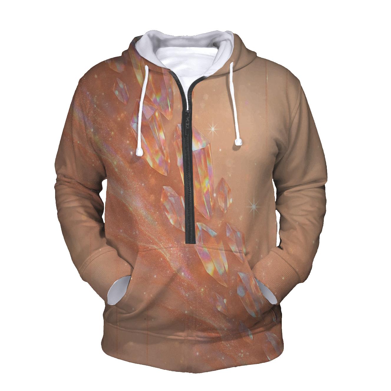 Rose Gold Prism Cascade designer hoodies