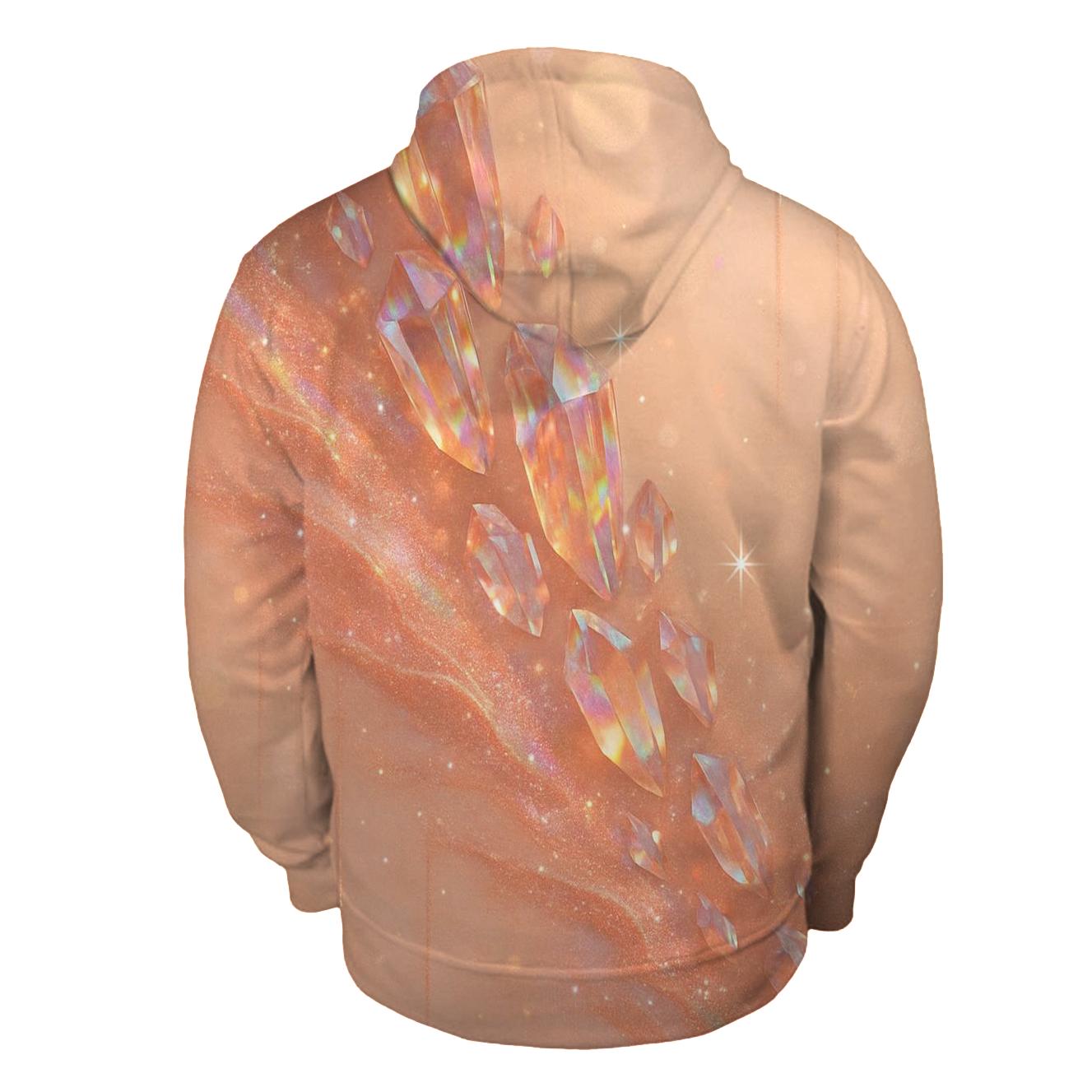 Rose Gold Prism Cascade designer hoodies