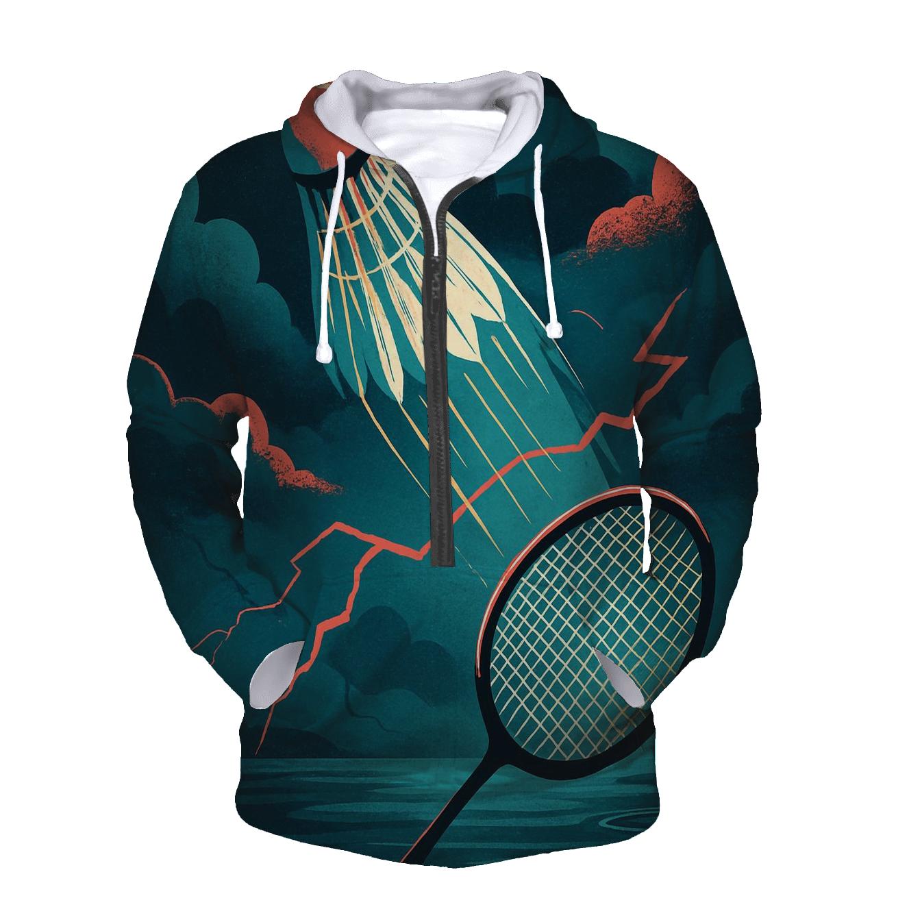 Monsoon Court Badminton Smash zip-up hoodies