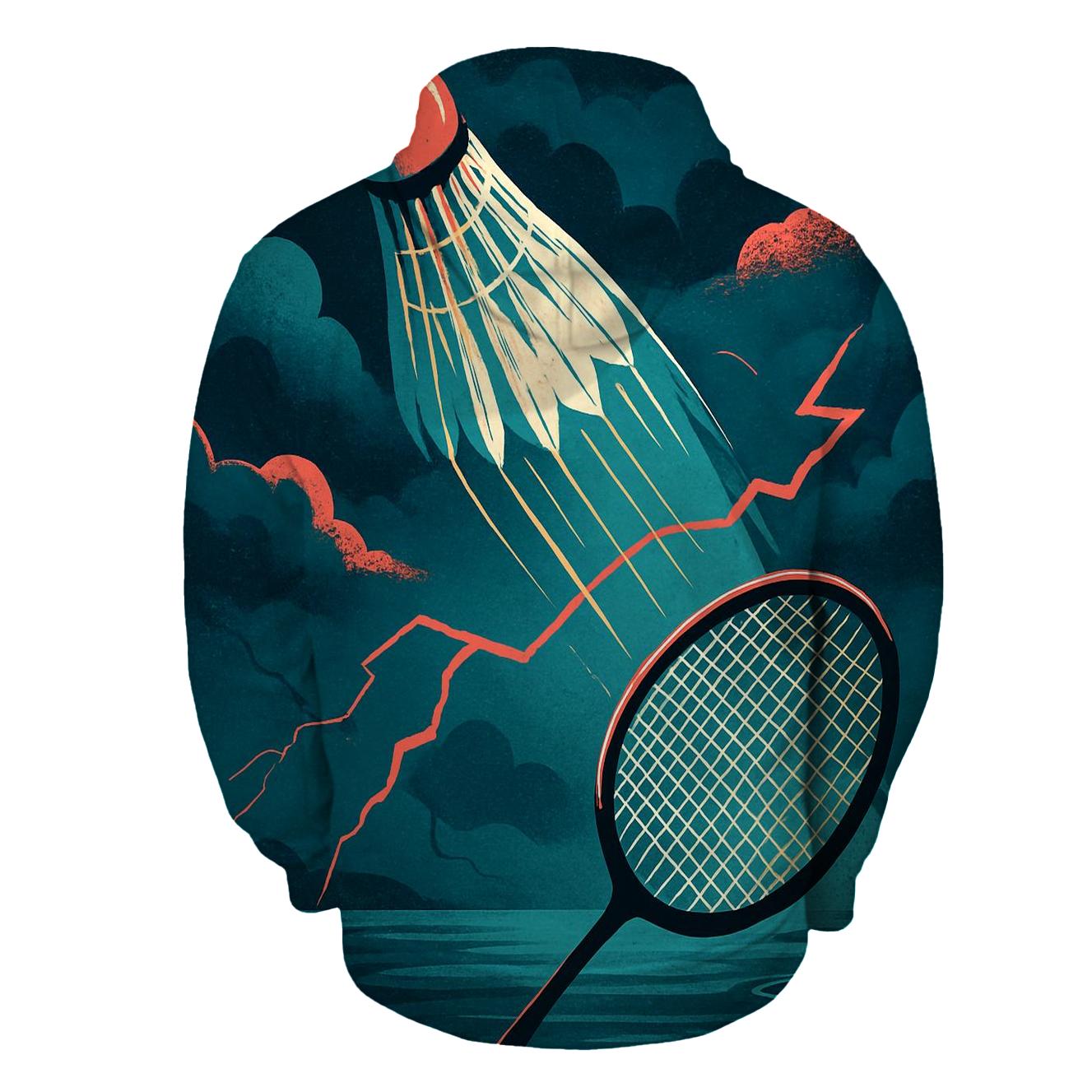 Monsoon Court Badminton Smash zip-up hoodies