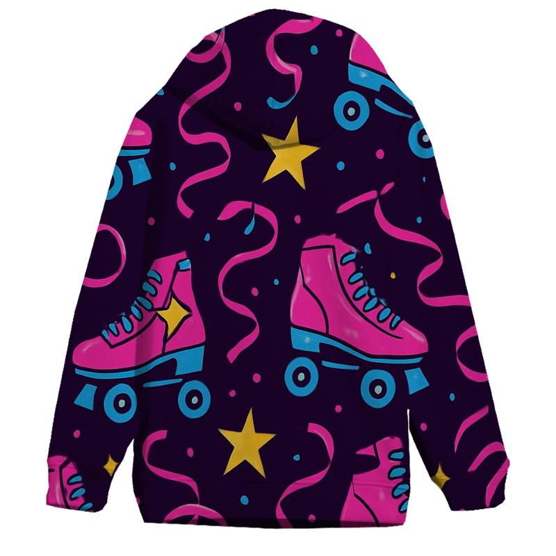 Roller Rink Neon Confetti pullover hoodies