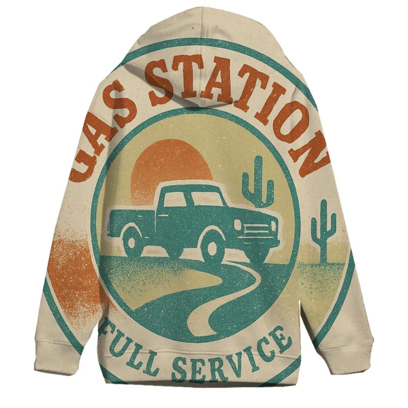 Seventies Highway Gas Stop Badge hoodie styles