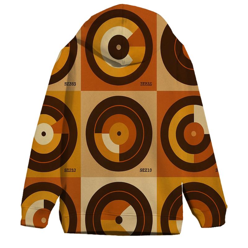 Vinyl Record Label Geometry hoodie trends