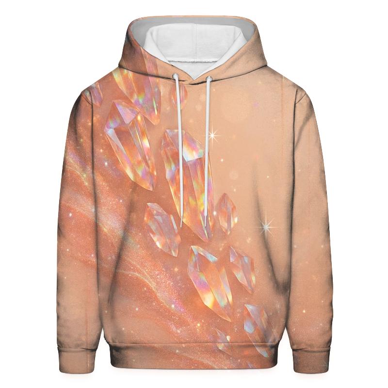 Rose Gold Prism Cascade lightweight hoodies