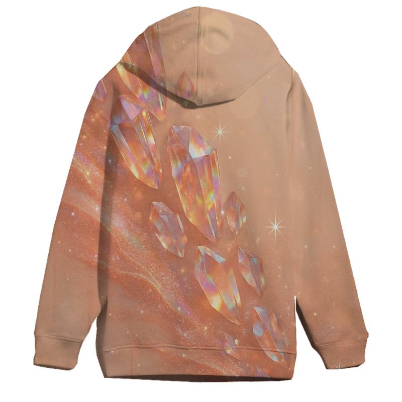 Rose Gold Prism Cascade lightweight hoodies