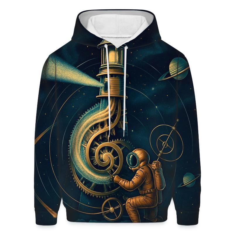 Clockwork Nebula Lighthouse pullover hoodies