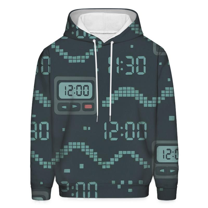 Pager Code Pixel Waves custom hoodies