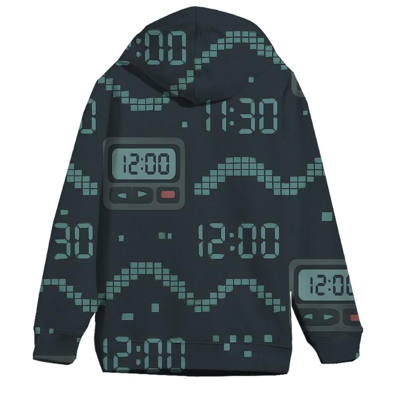 Pager Code Pixel Waves custom hoodies