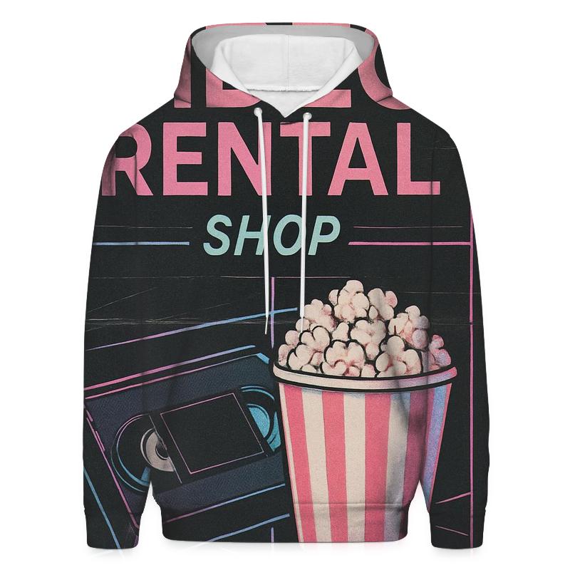Eighties Video Rental Weekend Poster graphic hoodies