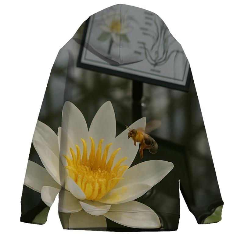 Water Lily Pollination Study In A Botanical Conservatory hoodie trends