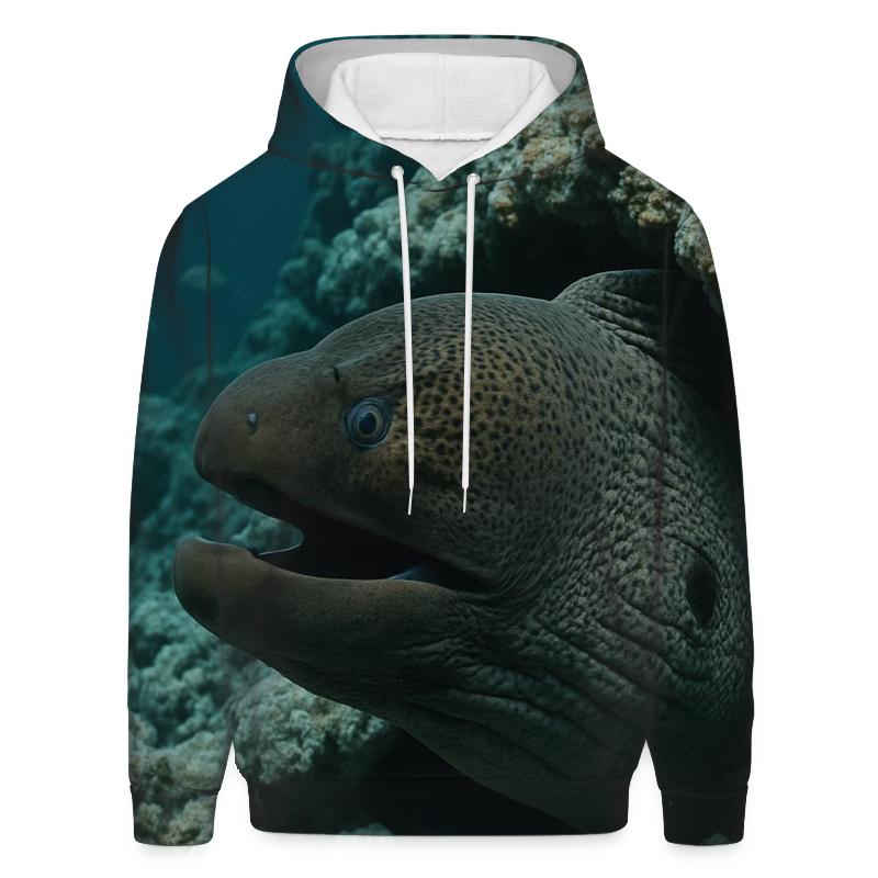 Reef Crevice Sentinel Moray Eel pullover hoodies