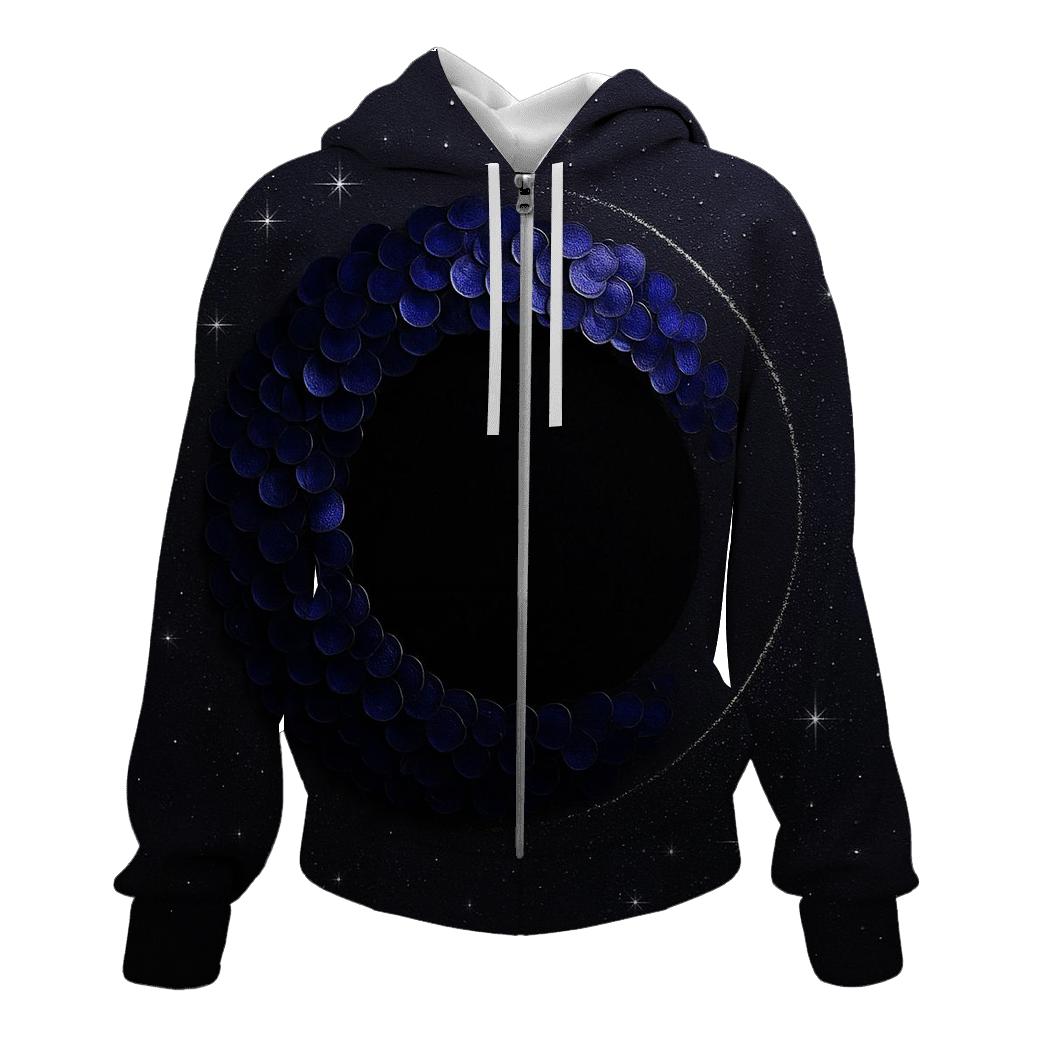 Sequin Eclipse Lattice designer hoodies
