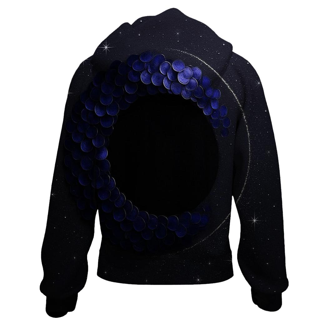 Sequin Eclipse Lattice designer hoodies
