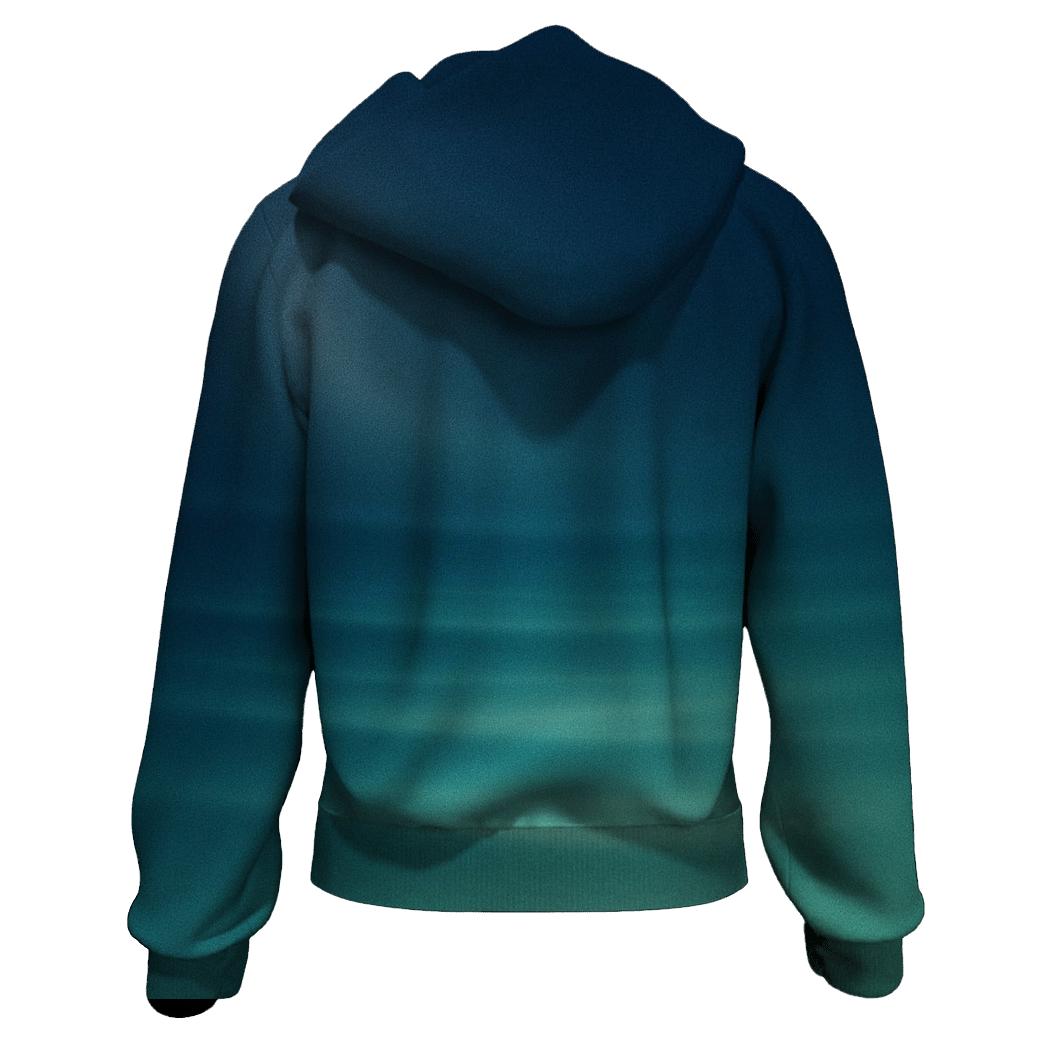 Moonlit Lagoon Drift zip-up hoodies