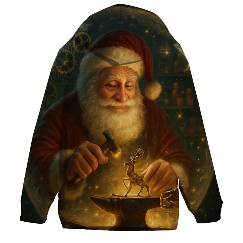Clockwork Workshop Santa In A Snow Globe Forge hoodie styles