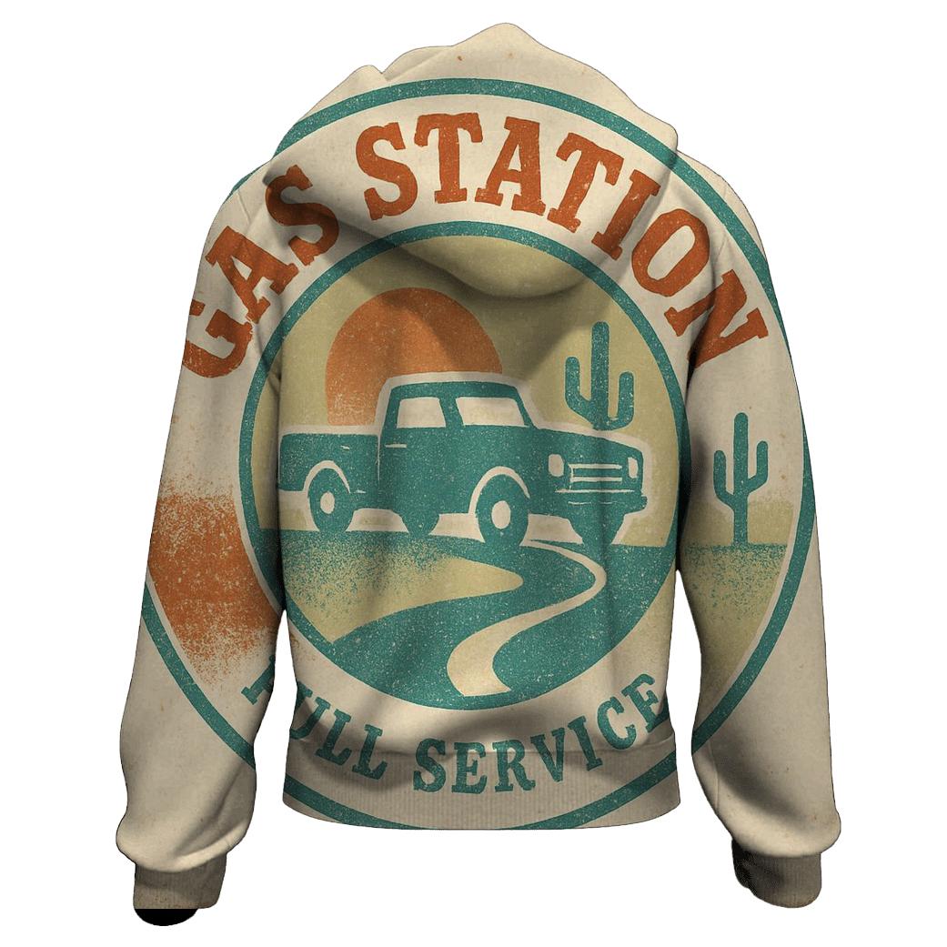 Seventies Highway Gas Stop Badge custom hoodies