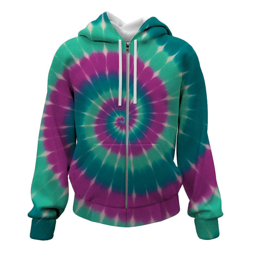 Aurora Spiral Overdye Whirlpool hoodie designs