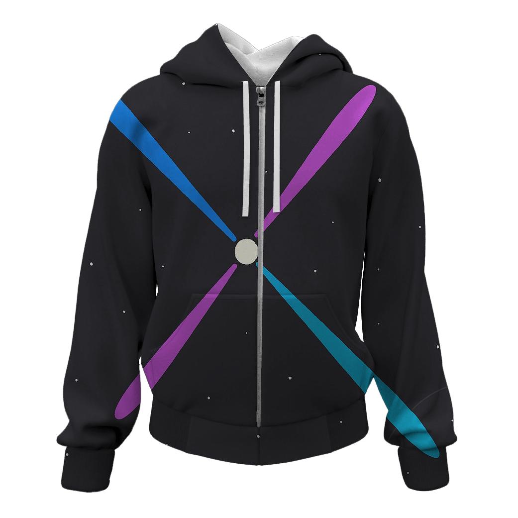 Pulsar Jet Lattice Tapestry graphic hoodies