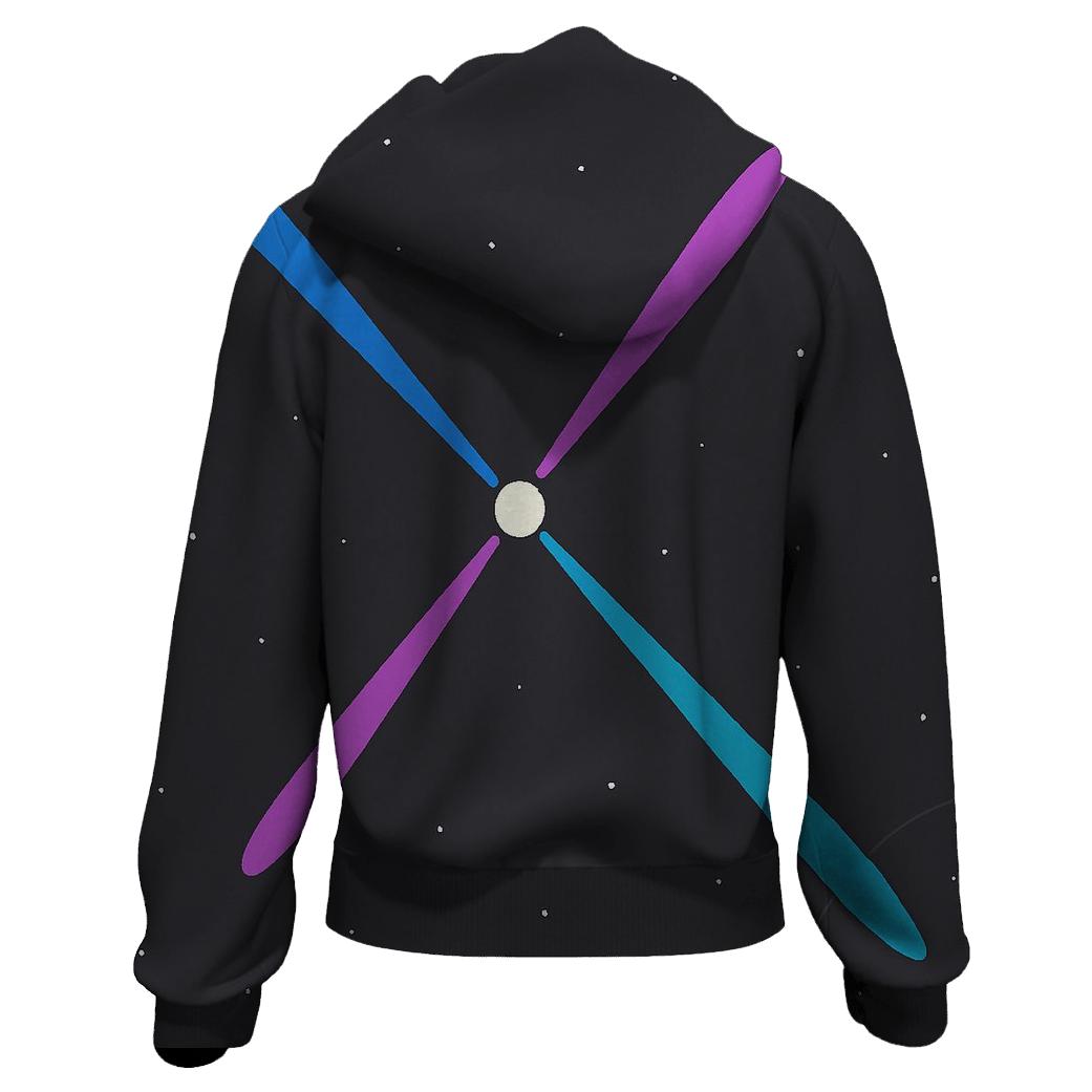 Pulsar Jet Lattice Tapestry graphic hoodies