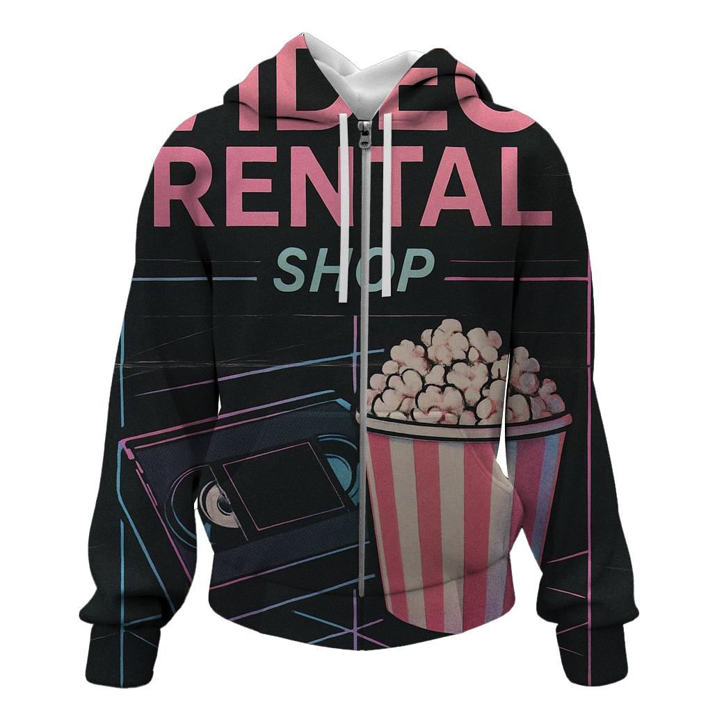 Eighties Video Rental Weekend Poster hoodies fashion